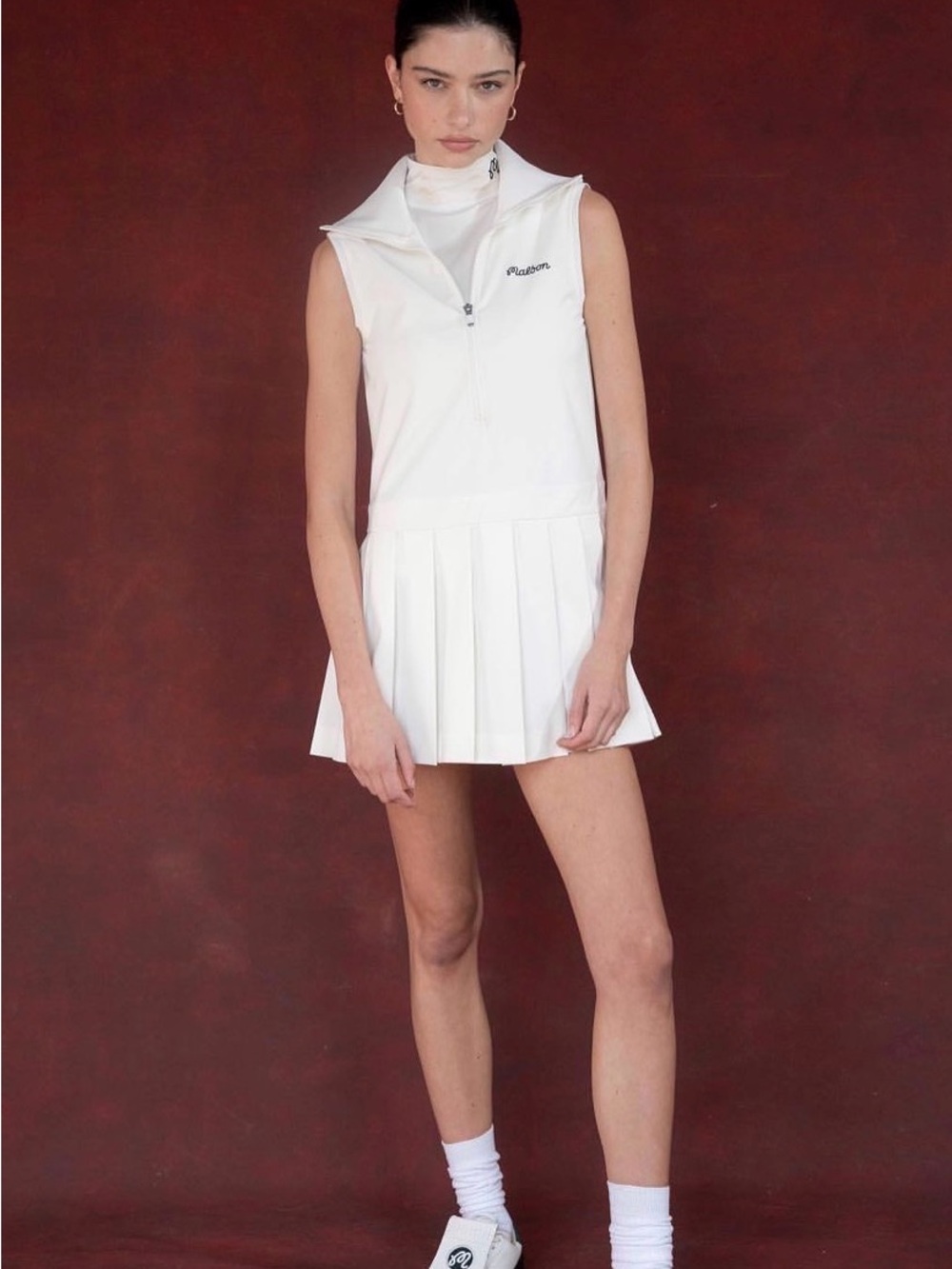 Malbon Devon Dress White Size 8 Golf Dress - Picture 5 of 9
